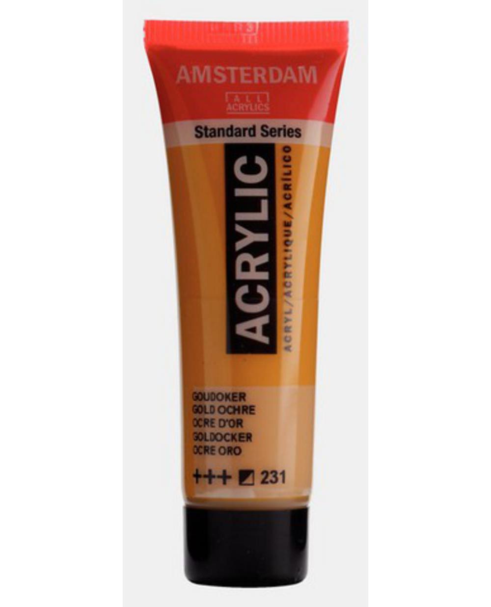 Amsterdam, Acrylic, Art & School, Paint, 20ml, 974510, Gold Ochre